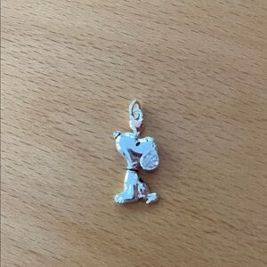 Sterling Silver Puppy Charm Necklace Pendant in Silver